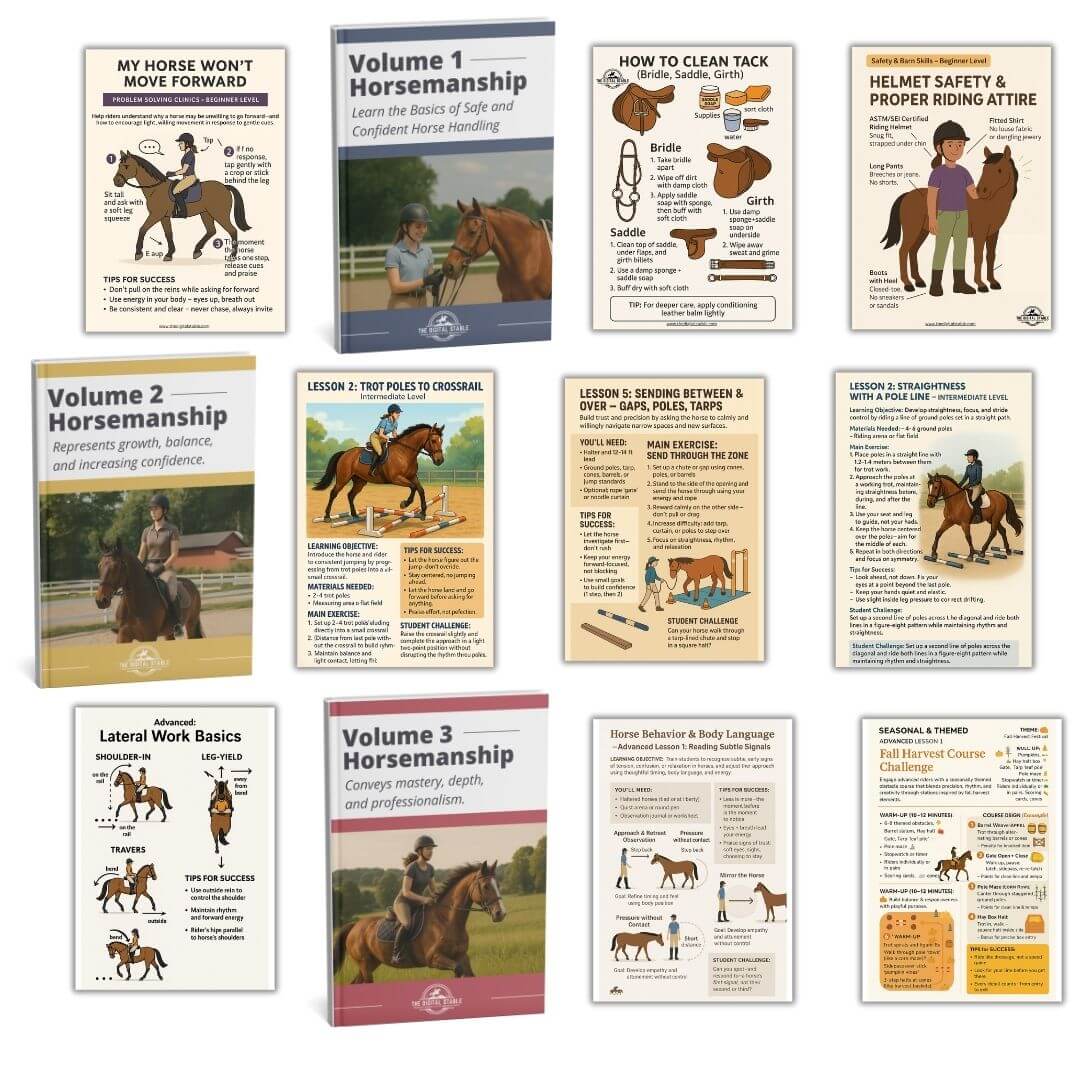 Total Control Beginner Riding Course Study Guide Best Horse Riding Lesson Plans for Instructors | Keep Students Engaged ...